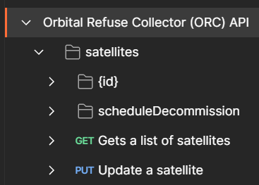 Expected view of Postman collection after import